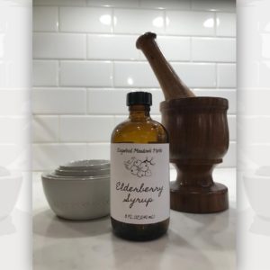 Elderberry Syrup with Background